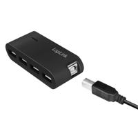 LogiLink UA0085 UA0085 USB-hub 4 poorten USB-A USB 2.0 480 MBit/s Zwart - thumbnail