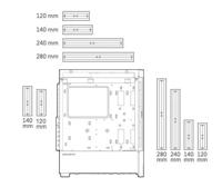 ATX Semi-toren doos Cougar Airface Zwart - thumbnail