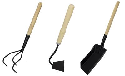 Centi Tuingereedschap 3 delige set met Plantschep - Handcultivator - Schoffel