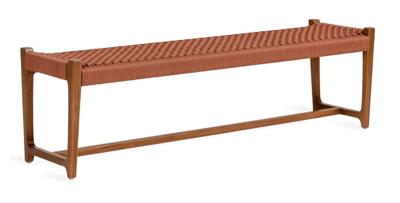Jesper Home Bankje 'Kuwana' Amber Teakhout, 160cm, kleur Cinnamon