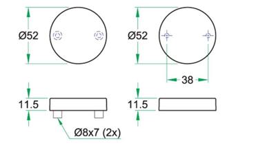 Veiligheidsrozet paar SKG*** rvs mat KTB/blind