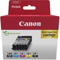Canon inktcartridge 1 x PGI-580PGBK zwart + 1 x CLI-581, 200 - 1.660 pagina's, OEM 2078C008, 4 kleuren - thumbnail