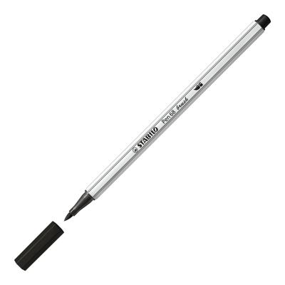 Stabilo pen 68 brush 46 - zwart Stabilo pen 68 brush 46 - zwart