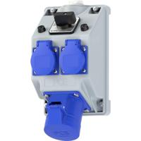 PC Electric 160823521 Stopcontactsplitter Grijs, Blauw - thumbnail