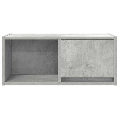 TV-meubel 60x31x25,5 cm bewerkt hout betongrijs