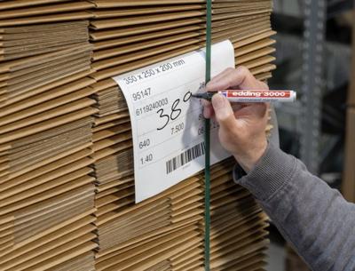 Viltstift edding 3000 rond 1.5-3mm karmijnrood