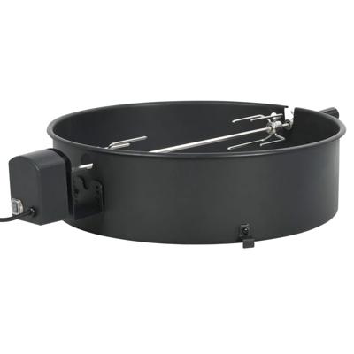VidaXL Bbq rotisserie ring 57 cm zwart