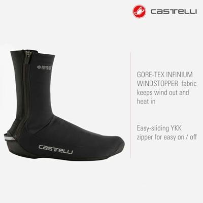 Castelli Espresso overschoenen zwart heren XL