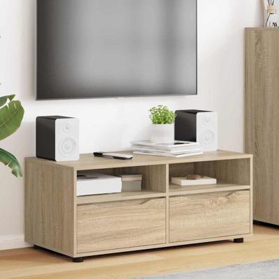 TV-kast met lade Sonoma Eiken 100 x 48 x 43 cm Bewerkt hout