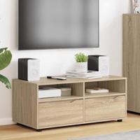 TV-kast met lade Sonoma Eiken 100 x 48 x 43 cm Bewerkt hout - thumbnail
