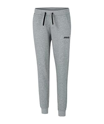 JAKO 6565D Joggingbroek Base Met Boord Dames - Lichtgrijs Gemeleerd - 44