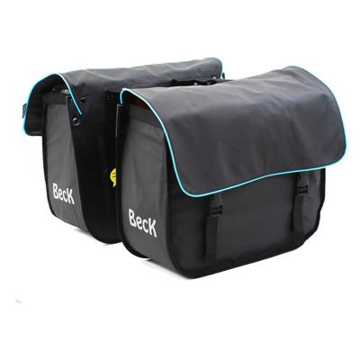 Dubbele Fietstas Organic Blauwe bies