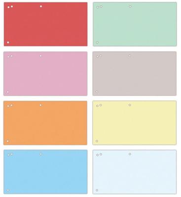 OFFICE products verdeelstroken, ft 240 x 105 mm, pak van 100 stuks, geassorteerde kleuren
