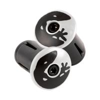 LIZARD SKINS Dsp bar tape plugs - diamond white - thumbnail