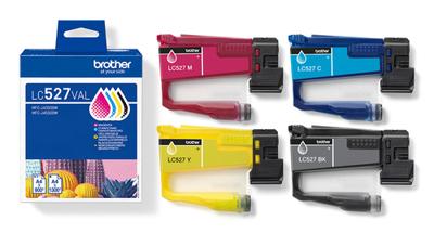 Brother inktcartridge, 900 - 1.300 pagina&apos;s, OEM LC-527VAL, 4 kleuren - thumbnail