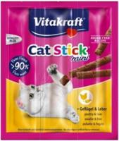 Vitakraft Cat-Stick mini gevogelte & lever 18g - thumbnail