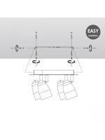 Home sweet home gina 3L LED opbouwspot ↔ 35.5 cm wit - thumbnail