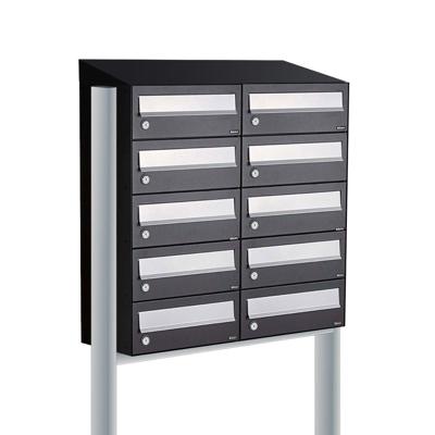 Allux Hive Set 2-Breed, 5-Hoog Met Dak Op Statief Zwart - 40030070_2x5ds Allux Hive Set 2-Breed, 5-Hoog Met Dak Op Statief Zwart - 40030070_2x5ds