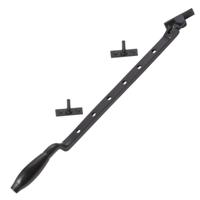 De Oude Deurklink Raamuitzetter Klassiek mat zwart - thumbnail