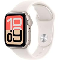 Apple Watch SE 3 GPS 40 mm Smartwatch met kast van sterrenlicht aluminium, sterrenlicht sportbandje (S/M). Conditie en slaap bijhouden, hartslagmonitor, Always‑On display, waterbestendig - thumbnail