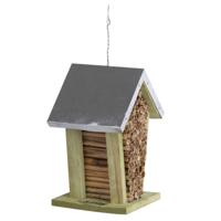 Esschert Design bijenhuis 15,2 x 20 cm hout/bamboe naturel - thumbnail