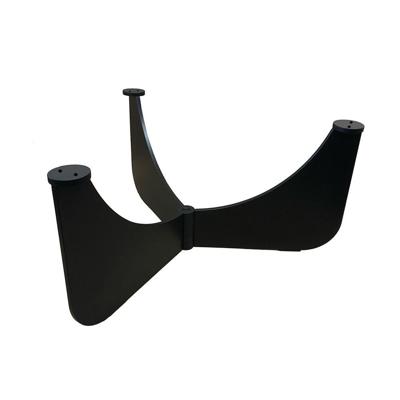 Stalen salononderstel zwart rond ø 72 cm en hoogte 31 cm (6 x 1 cm)