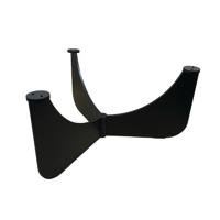 Stalen salononderstel zwart rond ø 72 cm en hoogte 31 cm (6 x 1 cm) - thumbnail