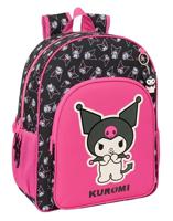 Schoolrugzak Kuromi Zwart Fuchsia 33 x 42 x 14 cm - thumbnail