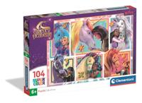 Clementoni puzzel unicorn academy - 6 portretten, 104dlg. - thumbnail
