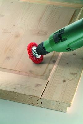 Bosch Accessories Schijfborstels voor boormachines - nylondraad met korundsteen schuurmiddel K80, 75 mm Schacht-Ø 6 mm 2609256535 1 stuk(s)