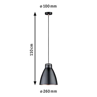 Paulmann Neordic Rolad 79609 Hanglamp LED E27 20 W Koper (mat), Zwart (mat) Paulmann Neordic Rolad 79609 Hanglamp LED E27 20 W Koper (mat), Zwart (mat)