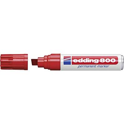 Edding Permanentmarker 4-800-1-1002 Permanent marker Rood Watervast: Ja