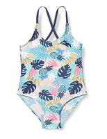 Playshoes badpak Bloemen Blauw-146-152 - thumbnail