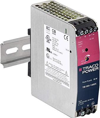 TracoPower TIB 080-112EX DIN-rail netvoeding +12.0 V/DC 6700 mA 80 W Aantal uitgangen: 1 x Inhoud: 1 stuk(s)