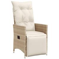 3-delige Bistroset met kussens poly rattan beige - thumbnail