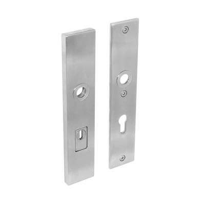 SKG3 Veiligheid-schilden rechthoekig doorgaand profielcilindergat 72mm met kerntrek beveiliging RVS