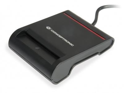 Conceptronic SCR01B smart card reader Zwart USB 2.0