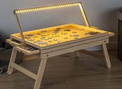 Hi Puzzelplaat met opberglades - Incusief verlichting - 1.000 Stukjes