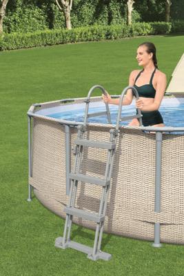 Bestway Zwembadset Power Steel met luifel 396x107 cm