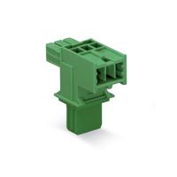 WAGO Net-T-splitter [Netstekker - Netbus, Netbus] Totaal aantal polen: 2 Groen 1 stuk(s) - thumbnail