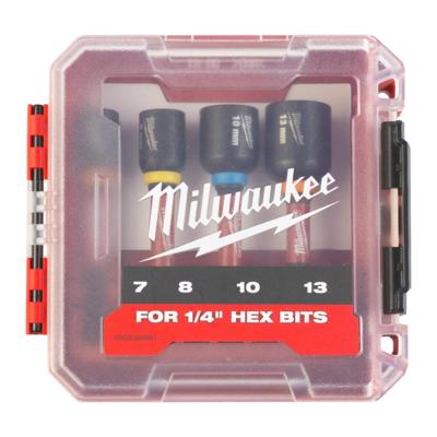 Milwaukee SHOCKWAVE™ Impact Duty Magnetische Moeraandraaierset Ø 7-13mm Gen II - 4-delig - 4932492445 Milwaukee SHOCKWAVE™ Impact Duty Magnetische Moeraandraaierset Ø 7-13mm Gen II - 4-delig - 4932492445