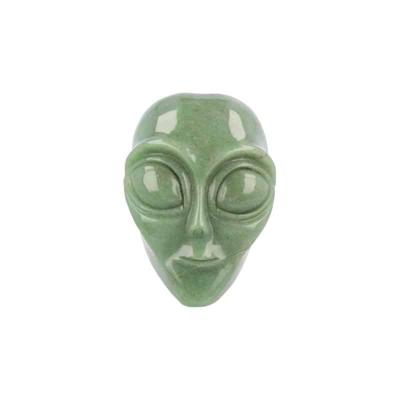 Schedel Alien Aventurijn Groen (Model 1)