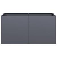 Plantenbak 80x40x40 cm koudgewalst staal antracietkleurig - thumbnail