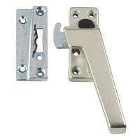 AXA 3318 Raamsluiting F2 met drukknop, nok en haakschoot opbouw rechtsdraaiend - 3318-51-92/E - thumbnail