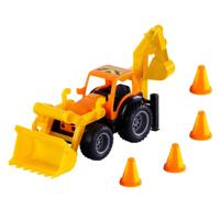 Cavallino grip graafmachine tractor met rubberbanden, 38,5cm - thumbnail