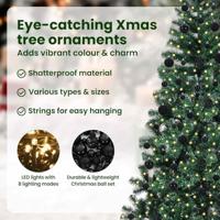 VidaXL Kunstmatig voorverlicht kerstboom groen 210 cm pvc en metaal - thumbnail