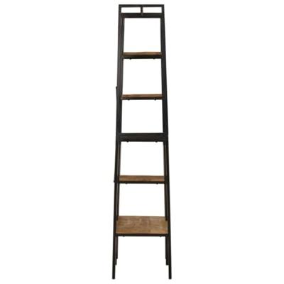 VidaXL Kledingrek met schappen 90x40x190 cm massief mangohout en ijzer