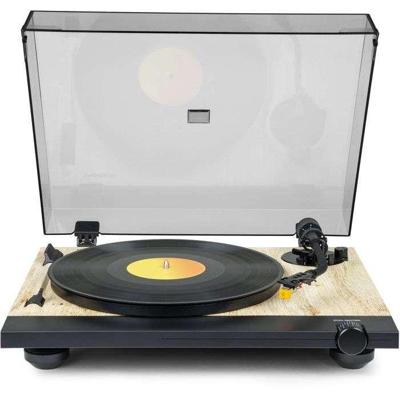 Platenspeler - THOMSON - TT702 - 33 en 45 toeren - Audio Technica AT91 element - Antiskating - Hout en zwart