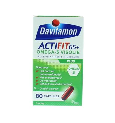 Davitamon Actifit 65+ Omega-3 Visolie Capsules