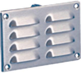 Nedco schoepenrooster - 130x90mm - geborsteld RVS